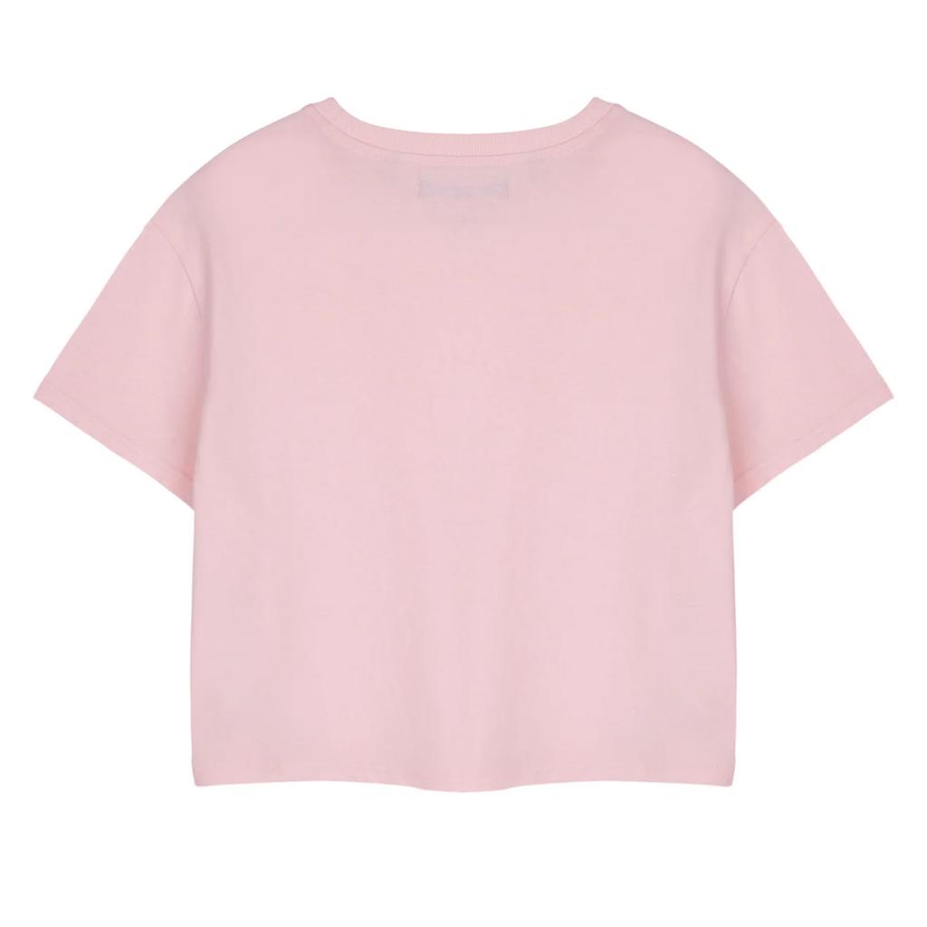 Pusheen Женская/дамская укороченная футболка персикового цвета с короткими рукавами