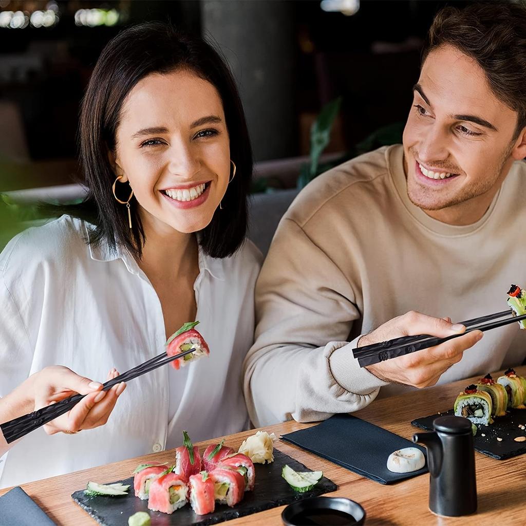 5 пар/кор. китайские палочки для еды, палочки для суши, набор многоразовых палочек для еды, аксессуары для домашней кухни