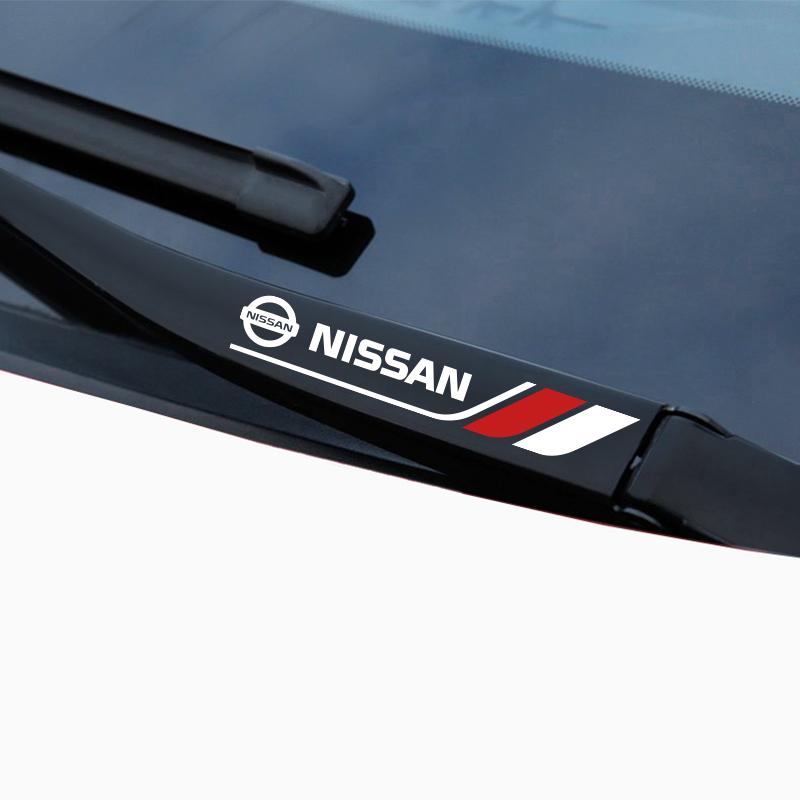 Sport Automobile Decoration Window Wiper Reflective Decal Waterproof Sticker For Nissan Juke Sentra Navara Leaf Almera X-trail
