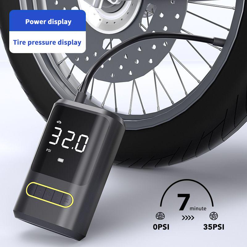 Portable Cordless Air Compressor USB Rechargeable Car Tire Inflator Power Bank Air Pump 150PSI with