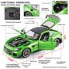 1/18 Scale BENZ AMG-GTR Cool Alloy Sports Car Model, Simulated Interior Details, Cool Lighting and Sound Effects, Exquisite Desktop Ornaments