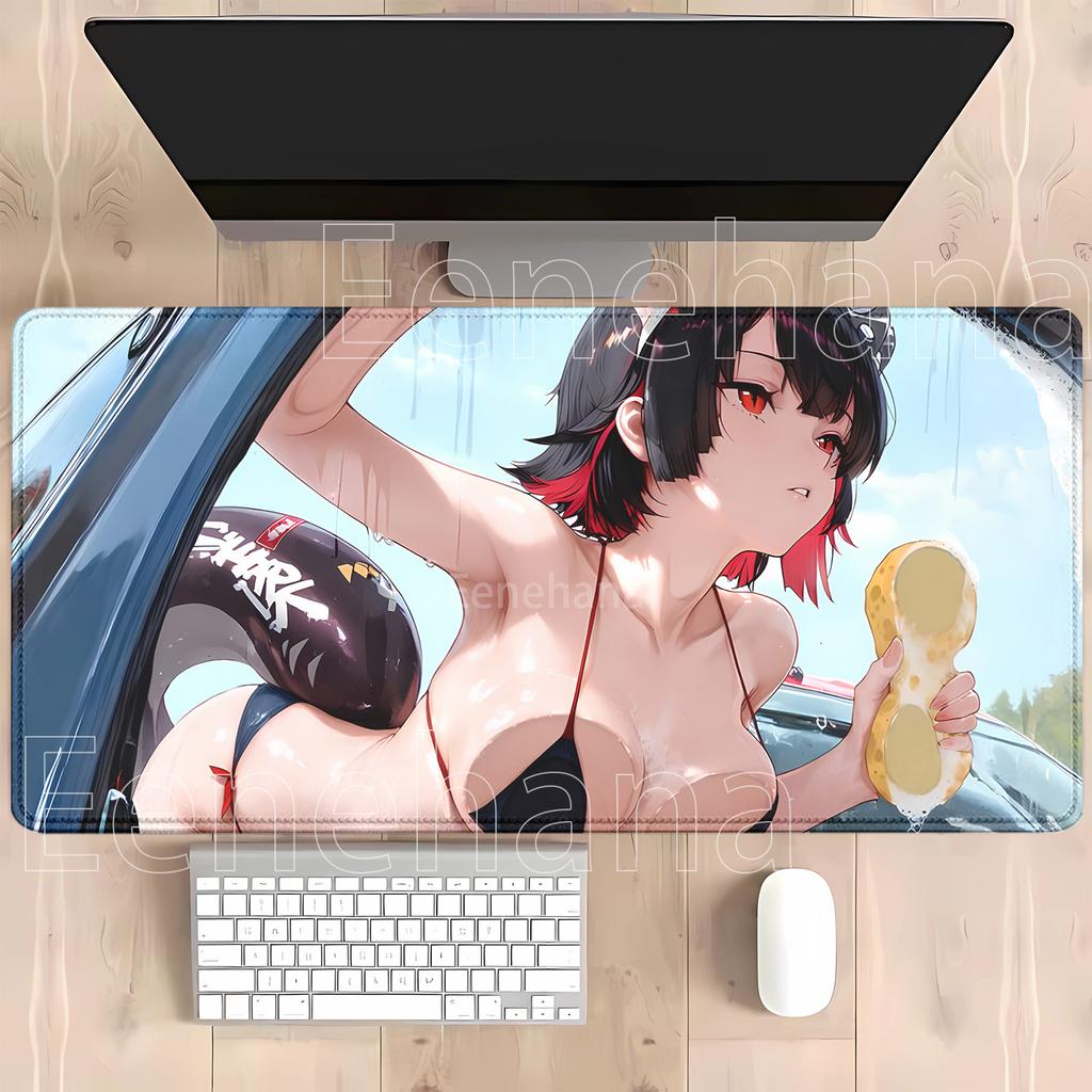 Коврик для мыши Ellen Joe Zenless Zone Zero Zzz Оверлок Коврик для мыши Игровые Офисные Аксессуары Аниме Девушка Нескользящий HD Печать Настольный Коврик