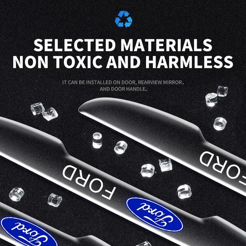 Car Door Edge Protection Guards Buffer Trim Molding Protection Strip Scratch Protector For Ford Ranger Focus Kuga Mustang Mondeo