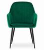 LUGO chair - green velvet / black legs x 1