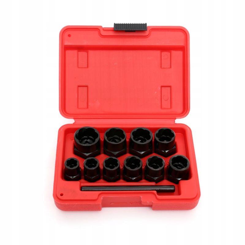 High Profile Screw Extractors for Broken Bolts, 10 Pieces, Kraft&Dele