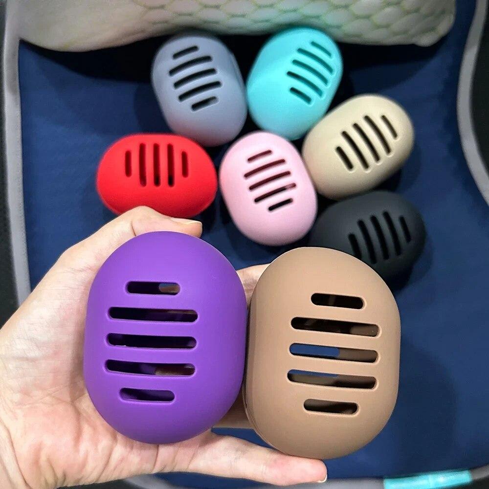Розовый милый кот, мягкий силиконовый держатель для косметической губки с красивыми яйцами, портативный держатель для пудры, спонжи для сушки макияжа, чехлы
