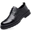Fashion Cow Leather Formal Shoes Lace Up Men Oxfords Thick Bottom Men Fashion Wedding Party Men Dress Shoes Italian Designer Male Shoes