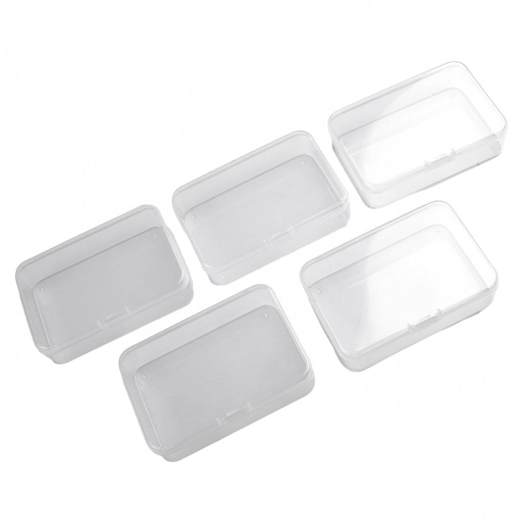 Keeper Plastic Box Transparent Crafts Neads Organizer Clear Case ID Card