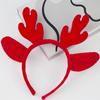 Christmas Antler Hairband Elastic Anti-slip Plush Fit for All Ages Christmas Hair Accessories Holiday Party Decorations Costume Festive Reindeer