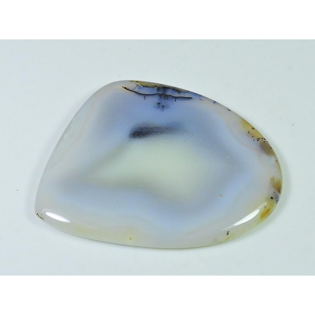 114.00Cts. Натуральный Ботсванский агат, фантазийный кабошон, россыпью, драгоценный камень 43X51X05MM SK-4082