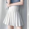 Весенне-летняя школьная юбка для женщин и девочек, милая, черная, белая, розовая, с высокой талией, женская мини-юбка в консервативном стиле