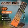3pcs/pack Carp Fishing Combi Rig Hook Size 2 4 6 Hair Rigs With Booms Loop 35lb/15.9kg For Carp Fishing Tackle Accessories