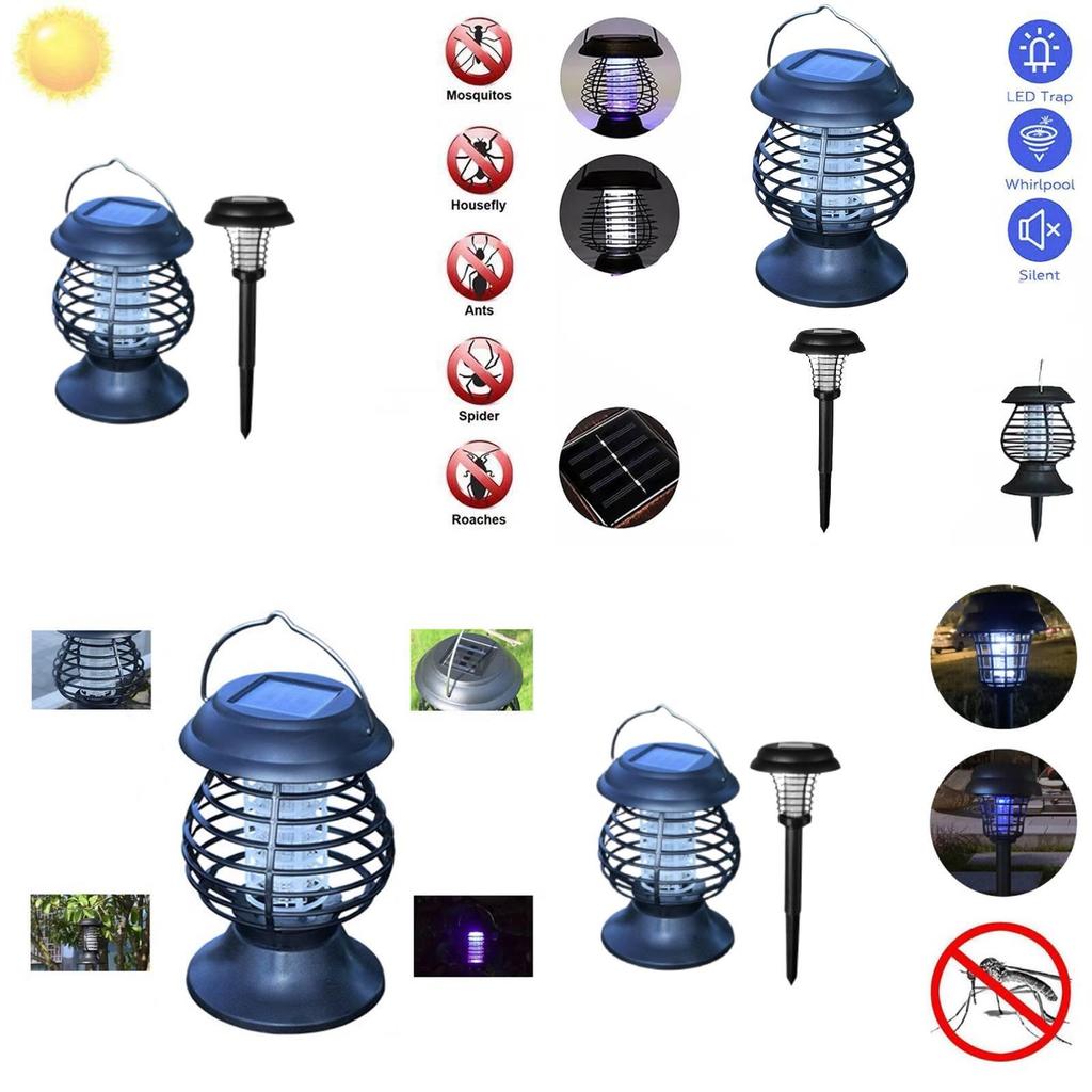 Solar Powered Mosquito Zapper Led Garden Light For Outdoor Pest Control