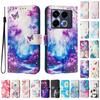 Dream Butterfly Luxury Painted Leather Case Wallet Book Style Cover for Infinix Smart 4 X653,Hot 9 Play,Hot 10 Play,Smart 6,X680,HOT 8,X650,HOT 40...