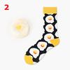 Unisex Fashion High Hosiery Socks Women Men Fruit Sock Avocado Hamburger Cherry Art Cotton Socks