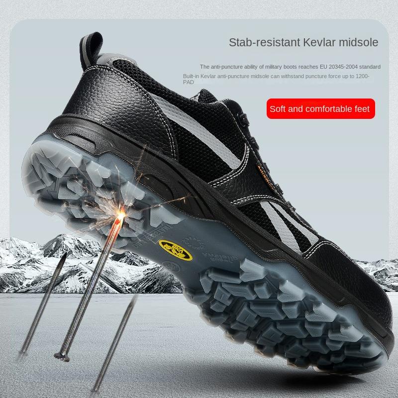 Labor Insurance Shoes, Wear-resistant Shoes, Anti-smashing, Anti-piercing, Non-slip and Deodorant Steel Head Shoes, Electrical Insulating Shoes