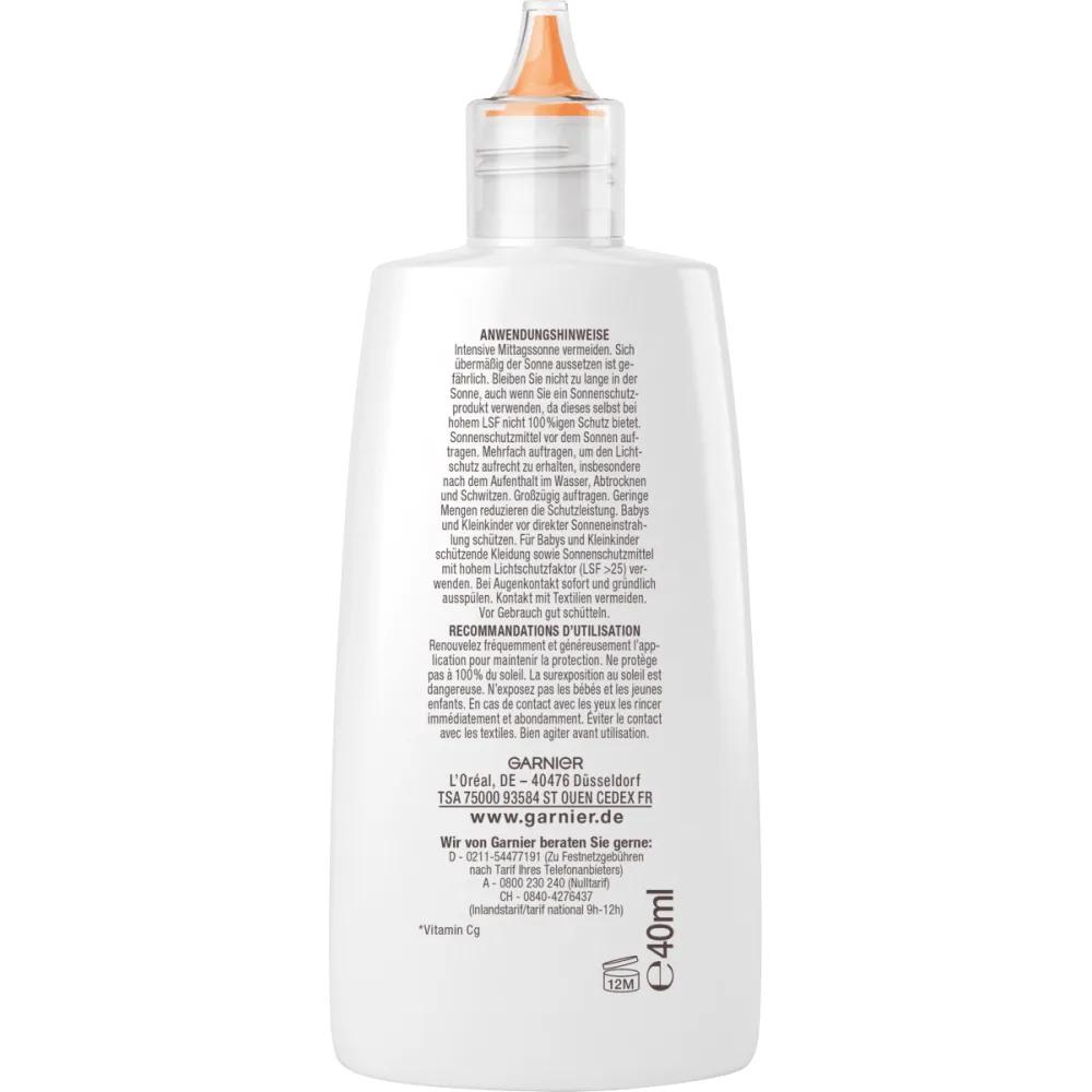 Garnier Ambre Solaire Sun Fluid Super UV Vitamin C LSF50+ 40ml