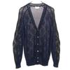 Pringle Argyle Long Sleeve V Neck Knit Cardigan 38 Navy Men's Used