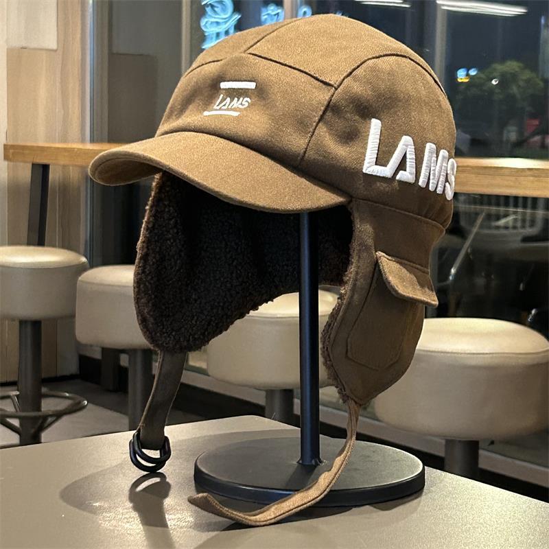 Шапка-ушанка с утиным язычком, унисекс, зимняя, бархатная, теплая, для улицы, ветрозащитная и морозостойкая