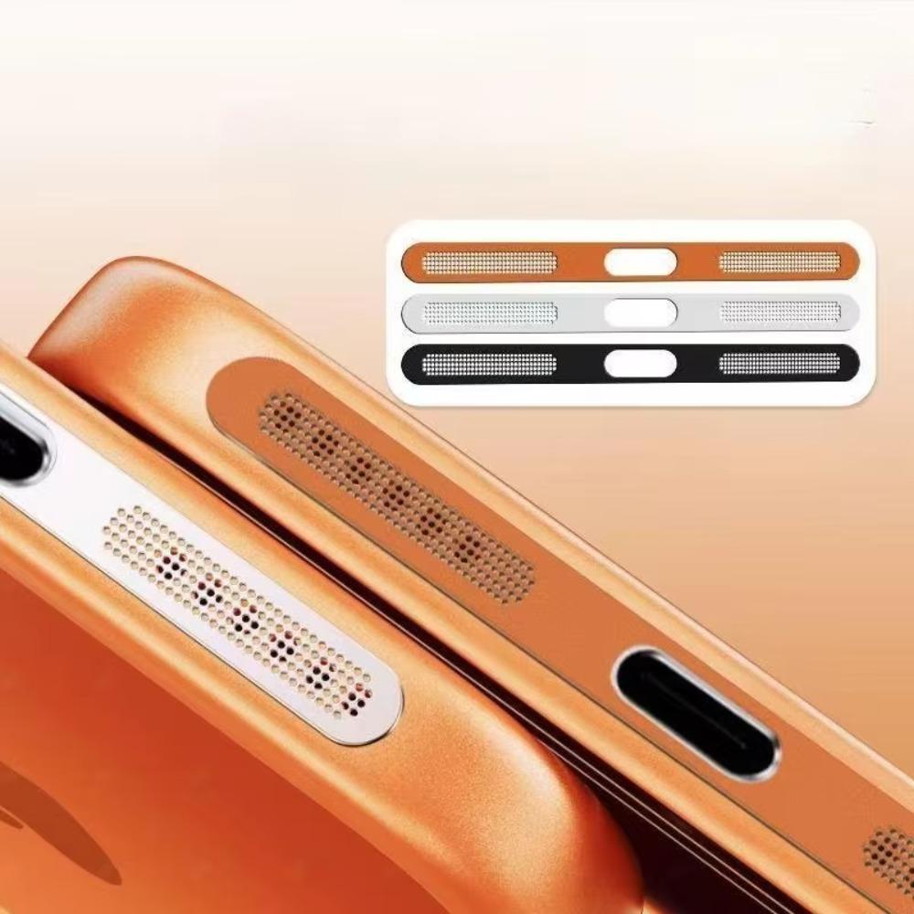 2 шт. Металлическая пылезащитная наклейка на динамик для IPhone 18 17 Pro Max Air Pro Защитная крышка динамика устойчивая к царапинам Сетчатая пылезащитная сетка