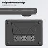 MacBook Air 13 Pro 16 Protective Case With Magnetic Foldable Stand Faux Leather Cover M4 M3