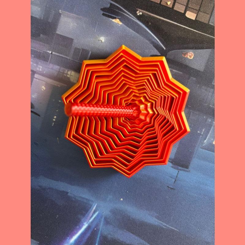 3D Printed Decompression Star Optical Illusion Folding Children's Puzzle Toy Polygonal Radish Tower Spiral Three-dimensional