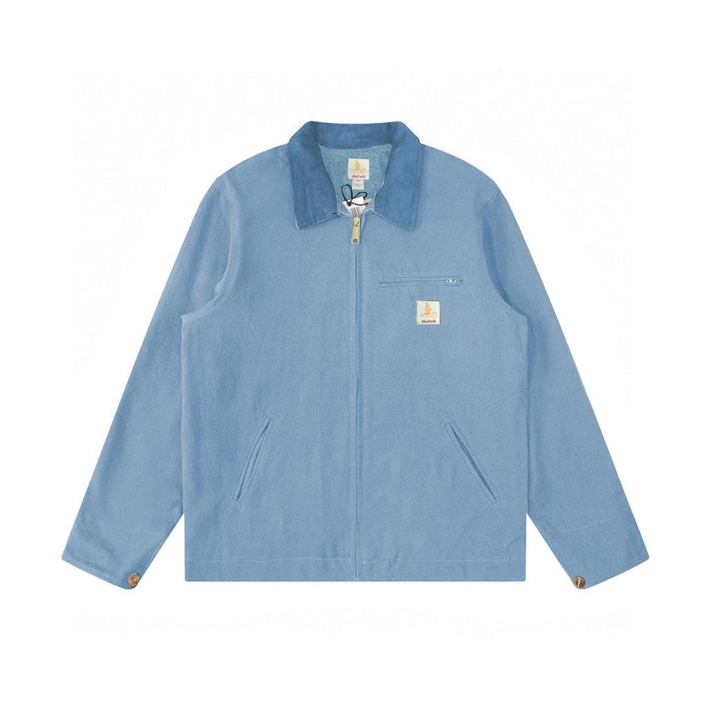 Cityboy Vintage Maillard-Stitched Men's Detroit Jacket - Lightweight, Stylish, Perfect for Spring and Autumn.