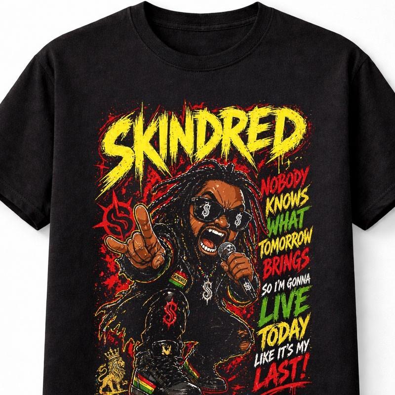Skindred Ragga Metal Band Graphic Reggae Rock Music Unisex TShirt