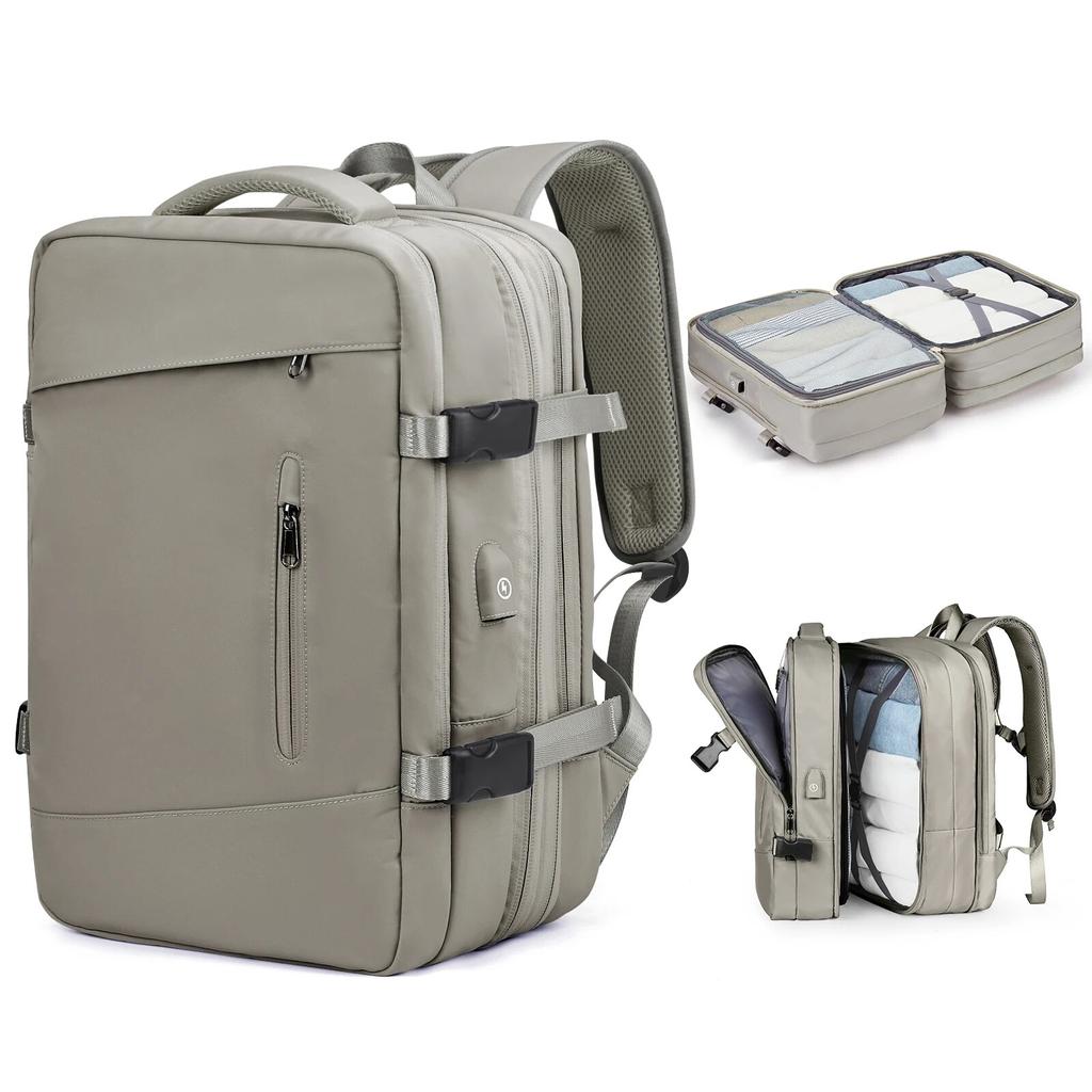 Мужской дорожный рюкзак, водонепроницаемый деловой рюкзак с возможностью расширения, женский школьный рюкзак, студенческая большая школьная сумка, багаж