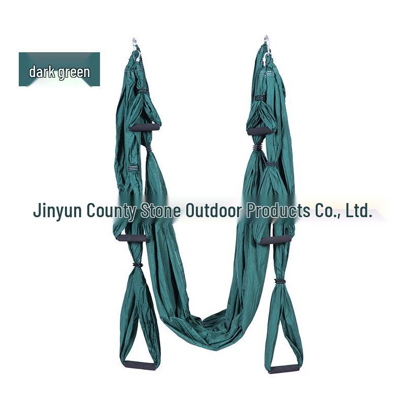 Гамак для воздушной йоги с 6 ручками - Неэластичный нейлон для студийной инверсионной фитнес-тренировки