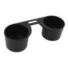 Car Interior Water Proof Console Cup Holder Insert Double Hole Holder Plastic Accessories For VW Transporter T5 2003 2004-2015