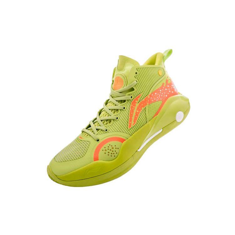 Li Ning Yu Shuai 15 Баскетбольные кроссовки Мужские кроссовки Оранжево-зеленый ABAR043-3