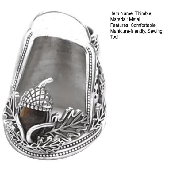 Открытый наперсток для ногтей, регулируемое швейное кольцо, защитный металлический наперсток для пальцев, для шитья, шитья, рукоделия, инструмента для поделок своими руками