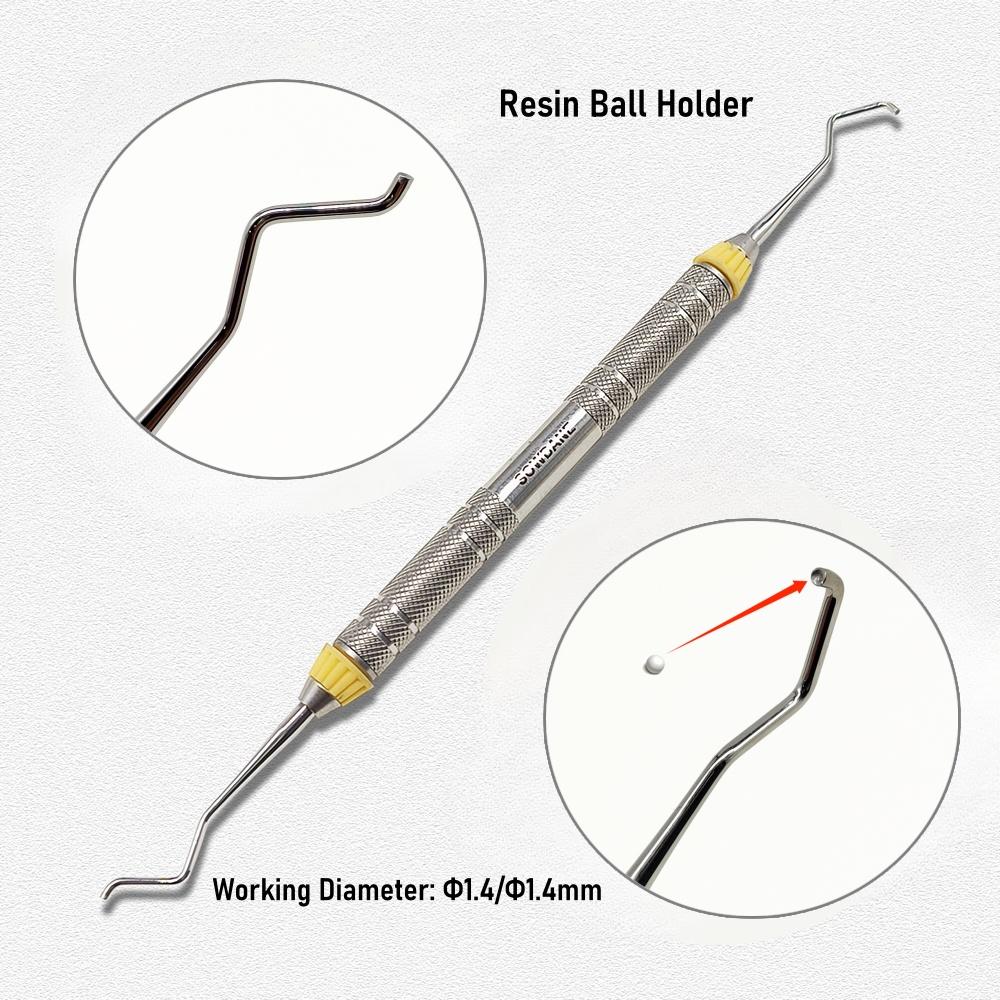 1 шт. стоматологический композитный наполнитель из смолы, контактный формирователь для плотного контакта в соседних стыках, шпатель для заполнения