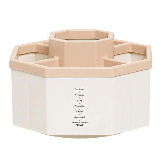 Изысканный пластиковый держатель для карандашей большой емкости, вращающийся на 360 градусов настольный органайзер для школы