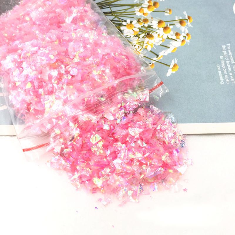 10g Nail Art Glitter Candy Color Flakes Irregular Manicure Nail Tips Decoration Sequins Paillette