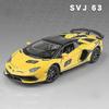 1:24 Lamborghinis Aventador Svj63 Alloy Model Car Toy Diecasts Metal Casting Sound And Light Car Toy