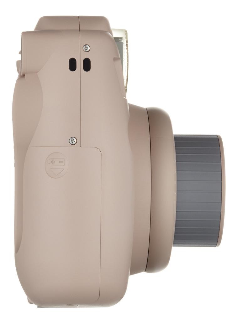 FUJIFILM Instax mini 8 Plus Instant Camera with Lens and Genuine Hand Cocoa MINI 8P Close-up Strap, (INS COCOA)