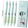 4Pcs/lot Writing Stationery Panda Gel Pen 0.5mm Exam Professional Pens Press Erasable Pen  School