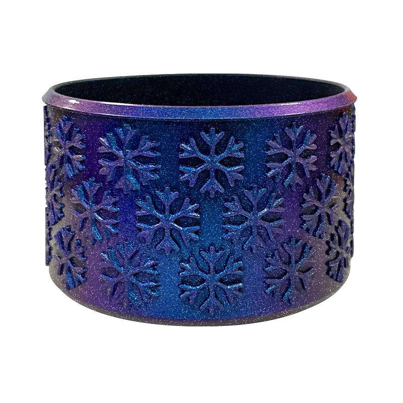 Christmas Snowflake Pattern Silicone Boot Sleeve Protective Water Bottle Bottom Bumper Silicone Cup Cover Compatible Stanley