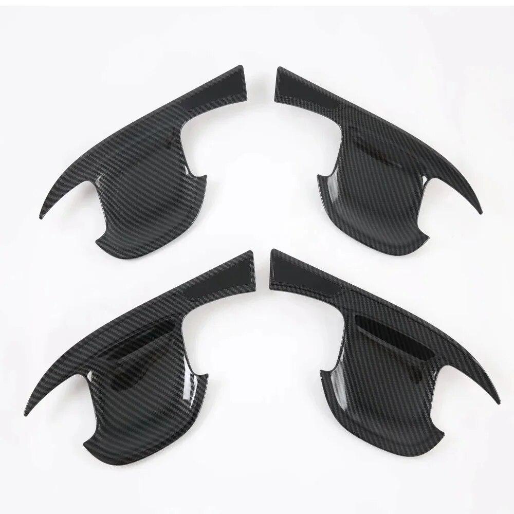 Для Kia Sorento MQ4 2022 2023 наружная дверная ручка из углеродного волокна, крышка дверной ручки, чаша, отделка, аксессуары, Стайлинг автомобиля