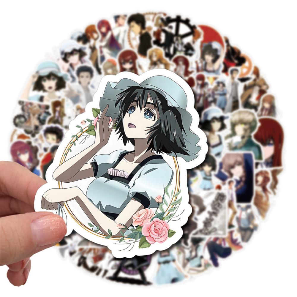 10/30/50 шт. Аниме Steins Gate Игровые Наклейки Мультяшные Makise Kurisu Shiina Mayuri Наклейка Скрапбукинг Багаж Телефон Граффити Наклейки