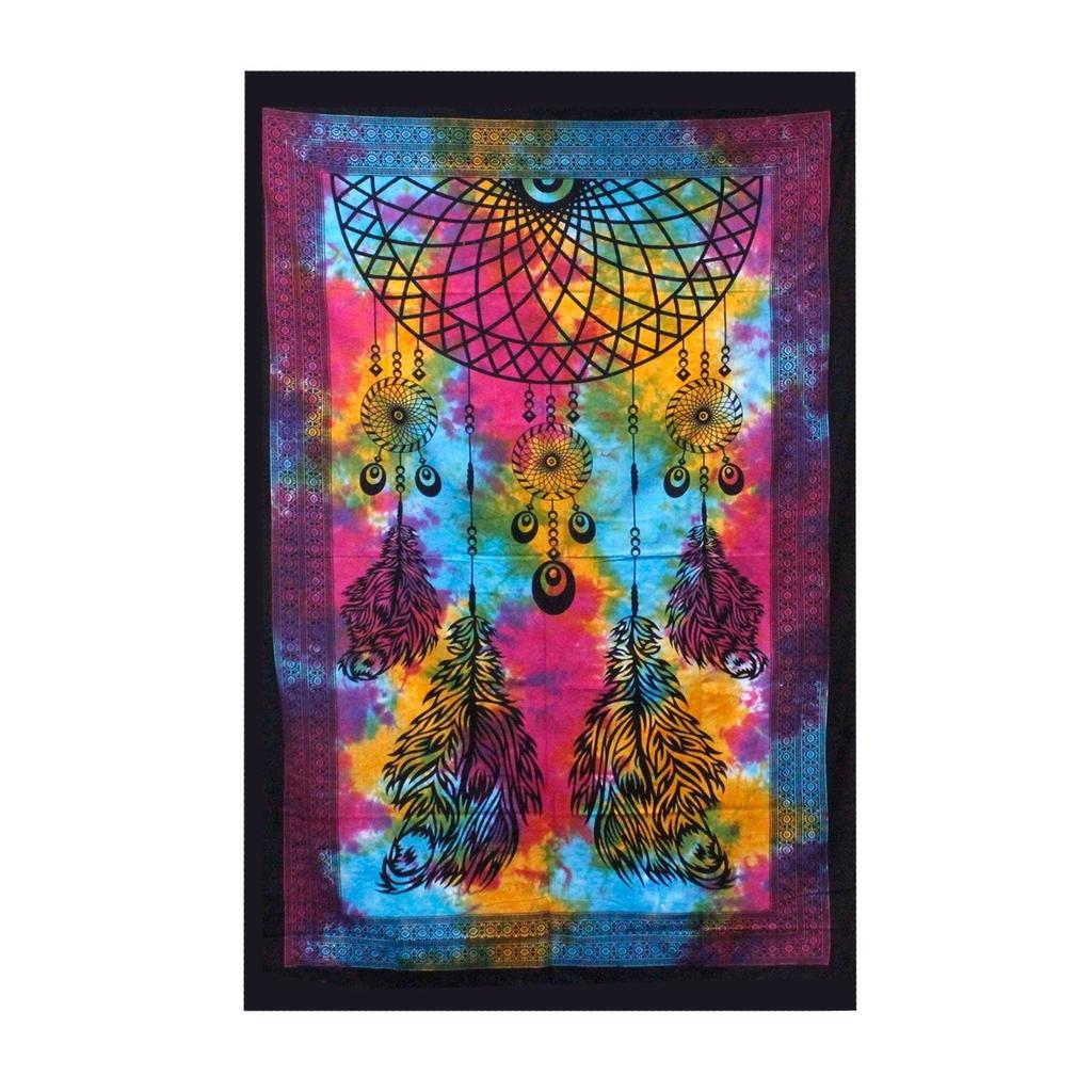 Double Cotton Bedspread And Wall Hanging - Dreamcatcher