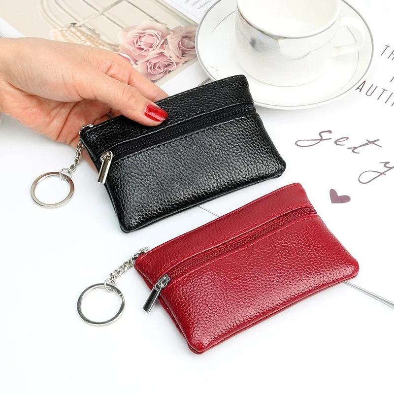 Women Wallet Coin Purse Credit Card Holder Single Double Zipper Pocket Women Bag Multi-card Fashion Black Zipper Wallet