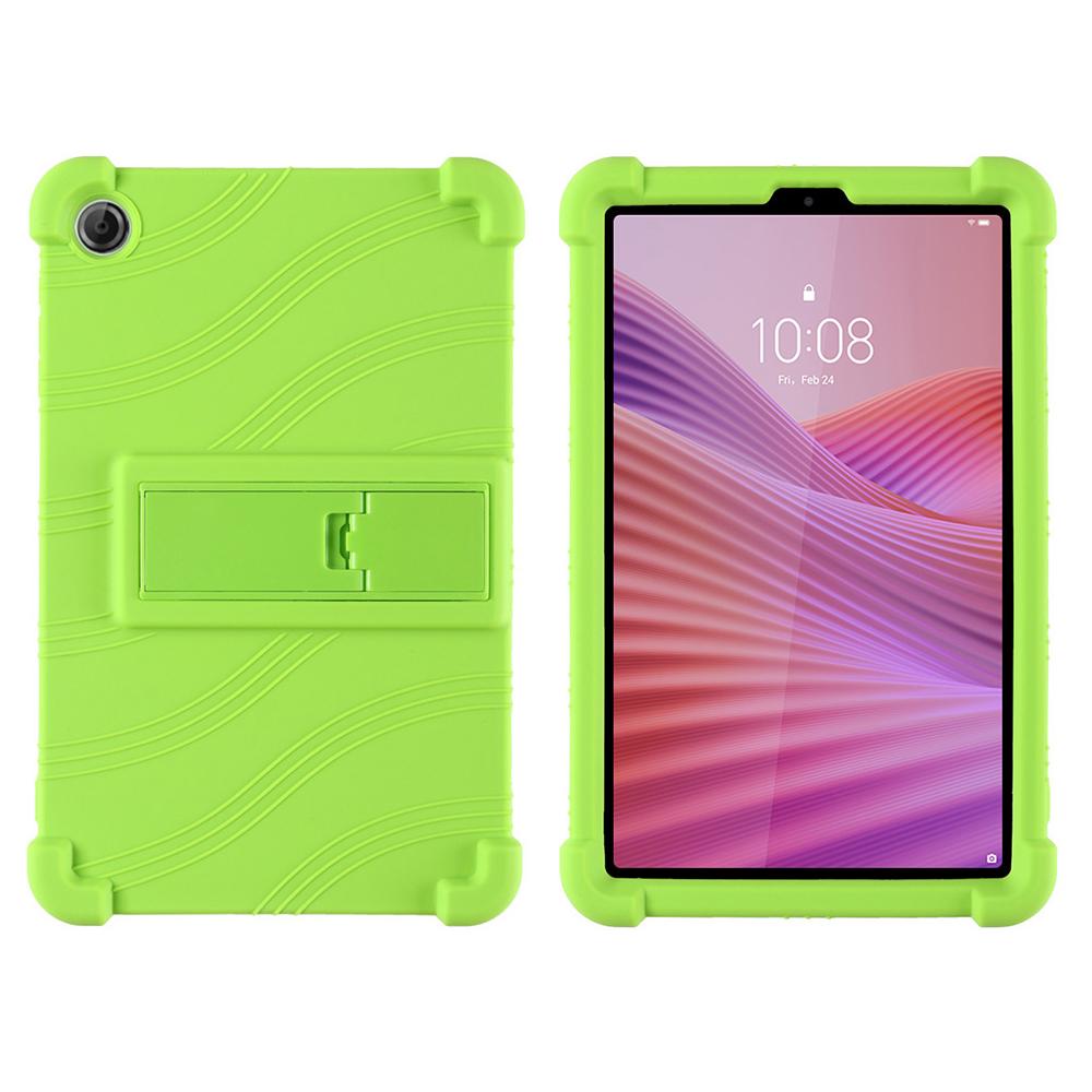 For Lenovo Tab K9/Tab One Silicone Case with Kickstand Rugged Protective Cover