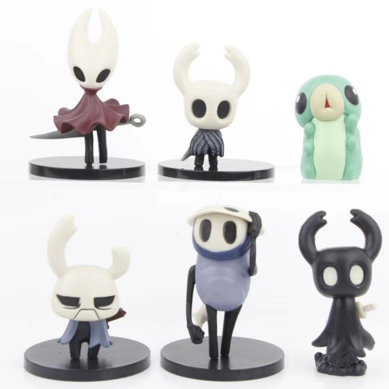 6 шт./комплект Фигурка-игрушка из аниме-игры Hollow Knight Silksong Шерма Фигурка действия Шершень/Квиррел Кукла Подарок фанатам на Рождество