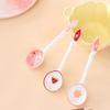 Кавайный Фруктовый Клубничный Керамическая Суповая Ложка Милая Ложка для Мороженого Ручной Росписи для Кофе Десерта с Длинной Ручкой Кухонные Аксессуары