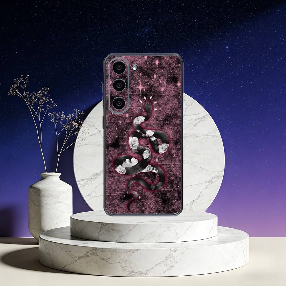 S-snake Phone Case For Samsung Galaxy A73,A72,A71,A70,A53,A52,A51,Others Soft Black Cover