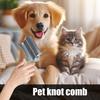 3 In 1 Dematting Deshedding Pet Comb Dogs Cats Pet Knot Comb with Safe Bottom Hair Rake Pet Grooming Tool