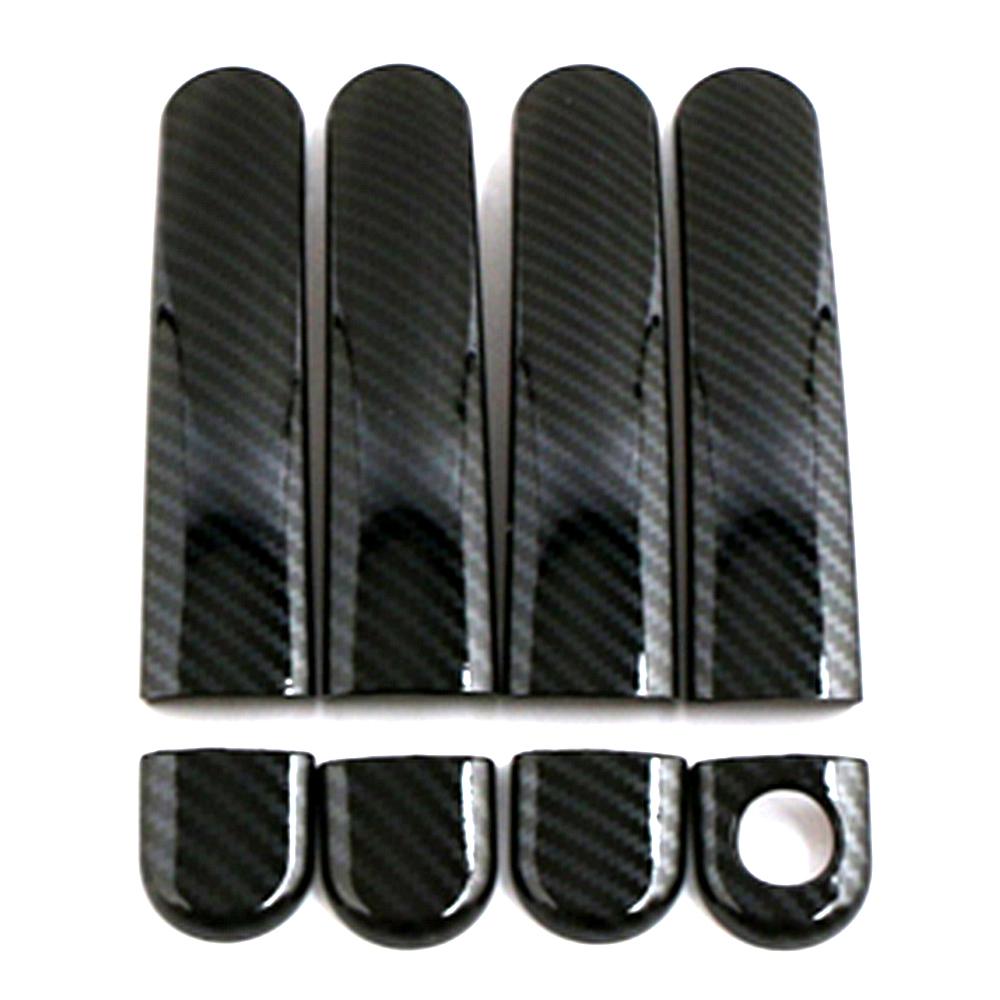 Для Volkswagen VW Up 2011-углеродное волокно с принтом внешней боковой дверной ручки, крышка дверной чаши, накладка, формовочная рамка